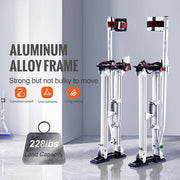 Load image into Gallery viewer, SucceBuy 24"-40" Drywall Stilts Professional Aluminum lastering Stilt Ladder Adjustable Plastering Stilts Paint Tool Stage Props - AMOCART
