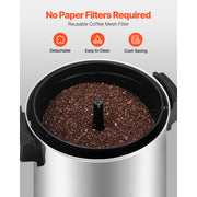 Load image into Gallery viewer, SucceBuy Commercial Coffee Urn Hot Beverage Dispenser with Dripless Faucet Quick-Brewing Coffee Maker for Catering, Party
