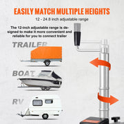 Charger l'image dans la visionneuse de galerie, Amocart 5000lbs Electric Trailer Dolly 12V Trailer Jockey Wheel with 22 ft/min Speed &amp; Adjustable Height for Moving Caravan
