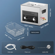 Load image into Gallery viewer, SucceBuy 2/3/6/10/15/30L Ultrasonic Cleaner with Heater Timer for Lab Tools Metal Parts Carburetor Brass Auto Parts Engine Parts
