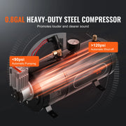 Load image into Gallery viewer, SucceBuy Train Horns Kit 4 Trumpet Air Horn Kit 150dB Train Horns 12V 120psi Air Compressor  for Car Truck Train Van Boat Pickup
