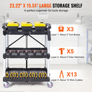 Load image into Gallery viewer, SucceBuy 3 Tier Folding Rolling Utility Cart Storage Shelf Movable Gap Rack Serving Cart Slide Organizer for Kitchen Bathroom

