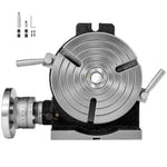 Amocart 8 Inch/200 MM Rotary Table 3-Slot or 4-Slot Horizontal Vertical MT-3 Rotary Table for Milling 360° Precision Working