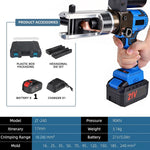 Hydraulic Crimping Tool SL-240 90KN Electric Wire Crimper Cable Crimping Pliers with Battery, Handheld Electric Hose Crimper