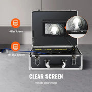 Charger l'image dans la visionneuse de galerie, Amocart Sewer  7" Screen Pipeline Inspection  w/DVR Function Waterproof  w/12 Adjustle LEDs and 16GB SDCard
