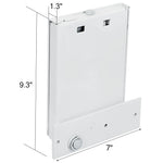 Amocart Murphy Wall Bed Hardware Kit Spring Mechanism Horizontal Stainless queen Size With 2 Steady Bed Legs Quick Set Up White