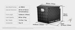 Amocart Trailer Tongue Box Aluminum Alloy Tongue Box Tool Chest Heavy Duty Trailer Box Utility Trailer Tongue Box for Pickup