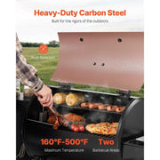 Load image into Gallery viewer, Amocart Wood Pellet Grill Smoker 8 in 1 BBQ Grills for Outdoor Cooking with Digital Controller Meat Probe 500°F Max Temperature

