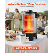 Load image into Gallery viewer, SucceBuy Commercial Coffee Urn Hot Beverage Dispenser with Dripless Faucet Quick-Brewing Coffee Maker for Catering, Party
