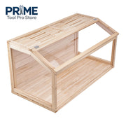 Load image into Gallery viewer, SucceBuy Wooden Hamster Cage 270° Viewing Hamster Habitat Hamster Cage with Openable Top Ventilated Animal Cage for Gerbils - AMOCART
