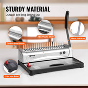 Load image into Gallery viewer, SucceBuy Binding Machine Comb Binding Machine 21Holes Binding 450 Sheets Book Binder Machine with 100 PCS 3/8'' Comb Binding Spines
