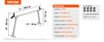 Amocart Truck Rack, 800 lbs Capacity, 71"x31" Aluminum Ladder Rack for Truck with 8 Non-Drilling C-clamps, Heavy Duty Truck Bed