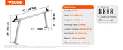 Load image into Gallery viewer, Amocart Truck Rack 800 lbs Capacity 71"x31" Aluminum Ladder Rack for Truck with 8 Non-Drilling C-clamps Heavy Duty Truck Bed
