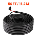 Amocart 30FT/50FT/100FT Solar Panel Extension Cable with Flame Retardant Protective Sleeving Female and Male Connectors for RV