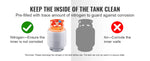 SucceBuy 30 lb Refrigerant Recovery Tank 400 psi Portable Cylinder Tank with Y-Valve for Liquid/Vapor Recovery Can for R22/R134A
