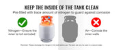 Load image into Gallery viewer, SucceBuy 30 lb Refrigerant Recovery Tank 400 psi Portable Cylinder Tank with Y-Valve for Liquid/Vapor Recovery Can for R22/R134A
