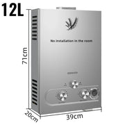 Load image into Gallery viewer, LPG Water Heater 6L 8L 10L 12L 16L 18L Liquefied Gas Propane Butane Boiler Heater Kits Home Camping Appliance
