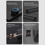 Wall power rail socket, kitchen aluminum expansion socket 40cm 50cm, built-in socket on countertop