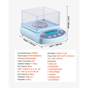 Load image into Gallery viewer, Amocart Analytical Balance High Precision Electronic Digital Analytical Balance with Glass Draft Shield for Laboratory Jewelry
