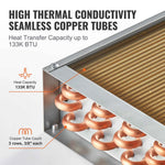 Amocart Heat Exchanger Water to Air 18"x 20" for Outdoor Wood Furnaces Residential Heating and Cooling and Forced Air Heating