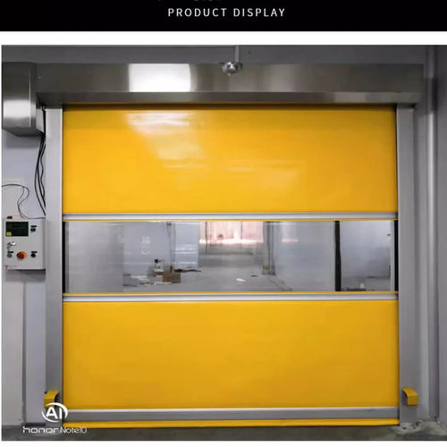 Food Factory Automatic Rapid Roller Shutter Door Industrial Pvc Fast Gate High Speed PVC Fast Rolling Door Zipper Type door