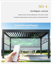 Load image into Gallery viewer, Bioclimatic Pergola with Adjustable Louvers, Ideal Outdoor Structure for Patio, Backyard &amp; Garden, All-Weather Relaxation Space
