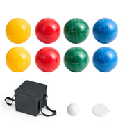 Bild in Galerie-Viewer laden, Amocart Bocce Ball Set 8 Resin Balls with Pallino Carry Bag and Measuring Rope Multi Color for Beach Lawn and Backyard Games
