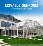 Any Size Custom Aluminum Telescopic Swimming Pool Cover Transparent Retractable Weatherproof Outdoor Backyard Garden Patio Shelt