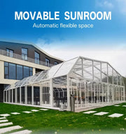 Bild in Galerie-Viewer laden, Any Size Custom Outdoor Aluminum Swimming Pool Shelter Retractable Transparent Dustproof Waterproof Backyards Garden Patio Cover
