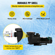Bild in Galerie-Viewer laden, Amocart Swimming Pool Pump 110V/220V 5544GPH Powerful Self-priming for In/Above Ground Pool Water Circulation Strainer Basket
