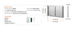 【Premium】Amocart BBQ Access Door Double Outdoor Kitchen Stainless Steel Flush Mount Door for BBQ Island Grilling Station Outsid