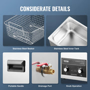 Load image into Gallery viewer, SucceBuy 2/3/6/10/15/30L Ultrasonic Cleaner with Heater Timer for Lab Tools Metal Parts Carburetor Brass Auto Parts Engine Parts
