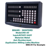 DRO readout SNS-2V/3V EDM RS232 Universal Lathe milling machine TTL AC110V/220V display FOR linear scale Rrating Ruler Encoder