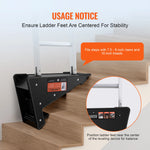 SucceBuy Ladder Levler 380 lbs Load PP Ladder Leveling Tool Pitch Hopper Stair Ladder Stabilizer with Storage for Uneven Ground