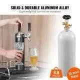 Load image into Gallery viewer, Amocart 5 Lbs CO2 Tank Aluminum Gas Cylinder Brand New CO2 Cylinder with Gray Spray Coating CO2 Tank with CGA320 Valve

