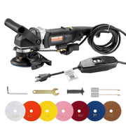 Load image into Gallery viewer, Amocart Wet Polisher 800W Concrete Grinder w/ 6 Variable Speed and 7 Polishing Kits Wet Grinder Machine for Polishing Grinding

