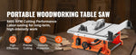 【From China】Amocart Table Saw 10-inch 8-Amp 25-in Max Rip Capacity 40T Blade Portable Compact For Jobsite DIY Woodworking, Furn