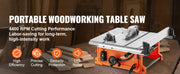 Charger l'image dans la visionneuse de galerie, 【From China】SucceBuy Table Saw 10-inch 8-Amp 25-in Max Rip Capacity 40T Blade Portable Compact For Jobsite DIY Woodworking, Furn
