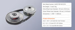 Amocart Go-Kart Torque Converter Go-Kart Clutch Kit Series Asymmetrical Driver Pulley Replacement with Drive Belt  Small Engine