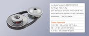 Bild in Galerie-Viewer laden, Amocart Go-Kart Torque Converter Go-Kart Clutch Kit Series Asymmetrical Driver Pulley Replacement with Drive Belt  Small Engine
