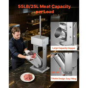 Load image into Gallery viewer, Amocart 55 LBS Electric Sausage Stuffer Stepless Speed Control and Foot Pedal with 5 Stuffing Tubes for Commercial &amp; Home Use
