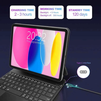 Magic Keyboard for iPad 10th 10.9 A16 11th Gen keyboard Case Multi-Touch trackpad with Backlight
