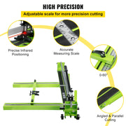 Load image into Gallery viewer, SucceBuy Manual Tile Cutter Infrared Laser Positioning Floor Push Knife Professional Hand Tool for Cutting Porcelain Ceramic - AMOCART
