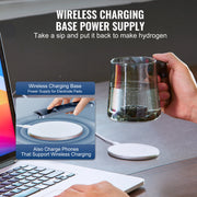 Load image into Gallery viewer, SucceBuy 400ML Hydrogen Water Cup Hydrogen Generator SPE Technology Hydrogen Water Ionizer Machine with Wireless Charging Base
