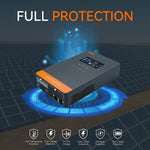 US Stock 4KW Hybrid Solar Inverter DC 24V to 120V AC With 140A MPPT Solar Charger Max PV Power 5400W Fit LifePO4 for Home Use