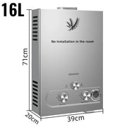 Load image into Gallery viewer, LPG Water Heater 6L 8L 10L 12L 16L 18L Liquefied Gas Propane Butane Boiler Heater Kits Home Camping Appliance
