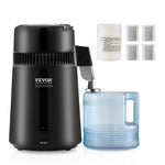 Amocart Water Distiller 4L 1.05 Gallon Pure Water Purifier Filter Countertop 750W Distilled Water MakerInterior Distiller