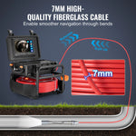 Amocart Sewer Camera 30m/50m/70m Drain Pipe Inspection Camera with 512Hz Transmitter 9" Screen 1080P HD Snake Plumbing Camera