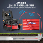 Load image into Gallery viewer, Amocart Sewer Camera 30m/50m/70m Drain Pipe Inspection Camera with 512Hz Transmitter 9" Screen 1080P HD Snake Plumbing Camera
