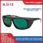 Load image into Gallery viewer, Laser Safety Glasses 190-2000nm 10600nm OD6 CO2 Laser Protection goggles 1064 532 200-2000nm IPL laser glasses Laser protection
